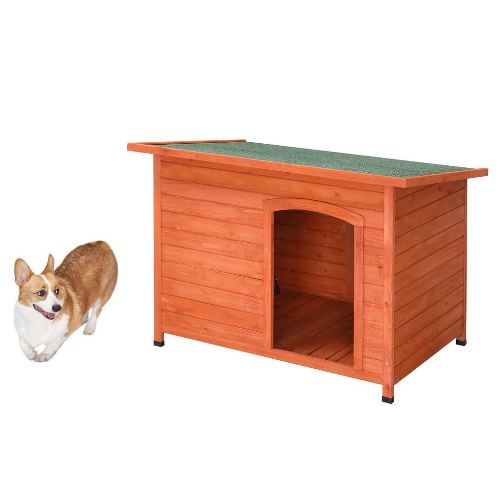 Give Your Pup a Cozy Retreat with This Waterproof Wood Dog House