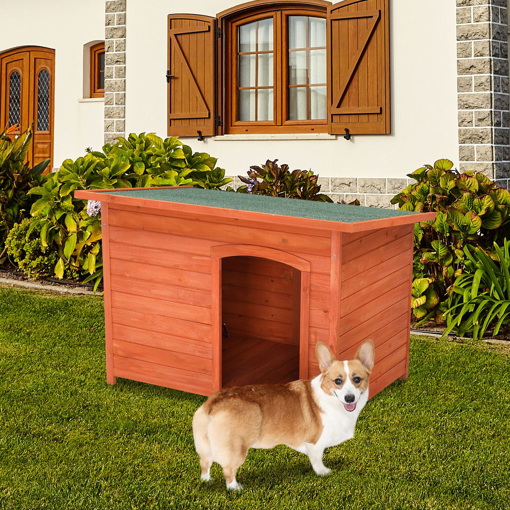 Give Your Pup a Cozy Retreat with This Waterproof Wood Dog House