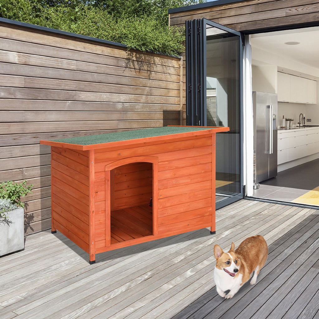 Give Your Pup a Cozy Retreat with This Waterproof Wood Dog House