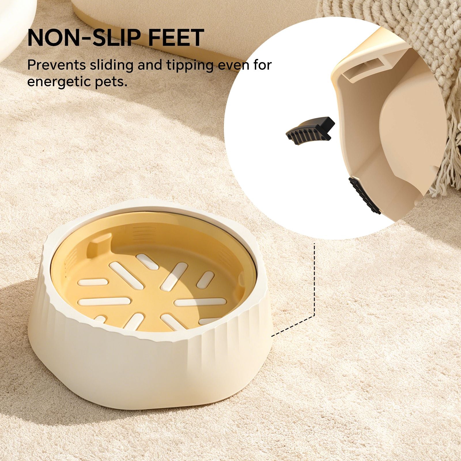 Switch Between Fast & Slow Feeding – Dual-Purpose Bowl for Happy Pets