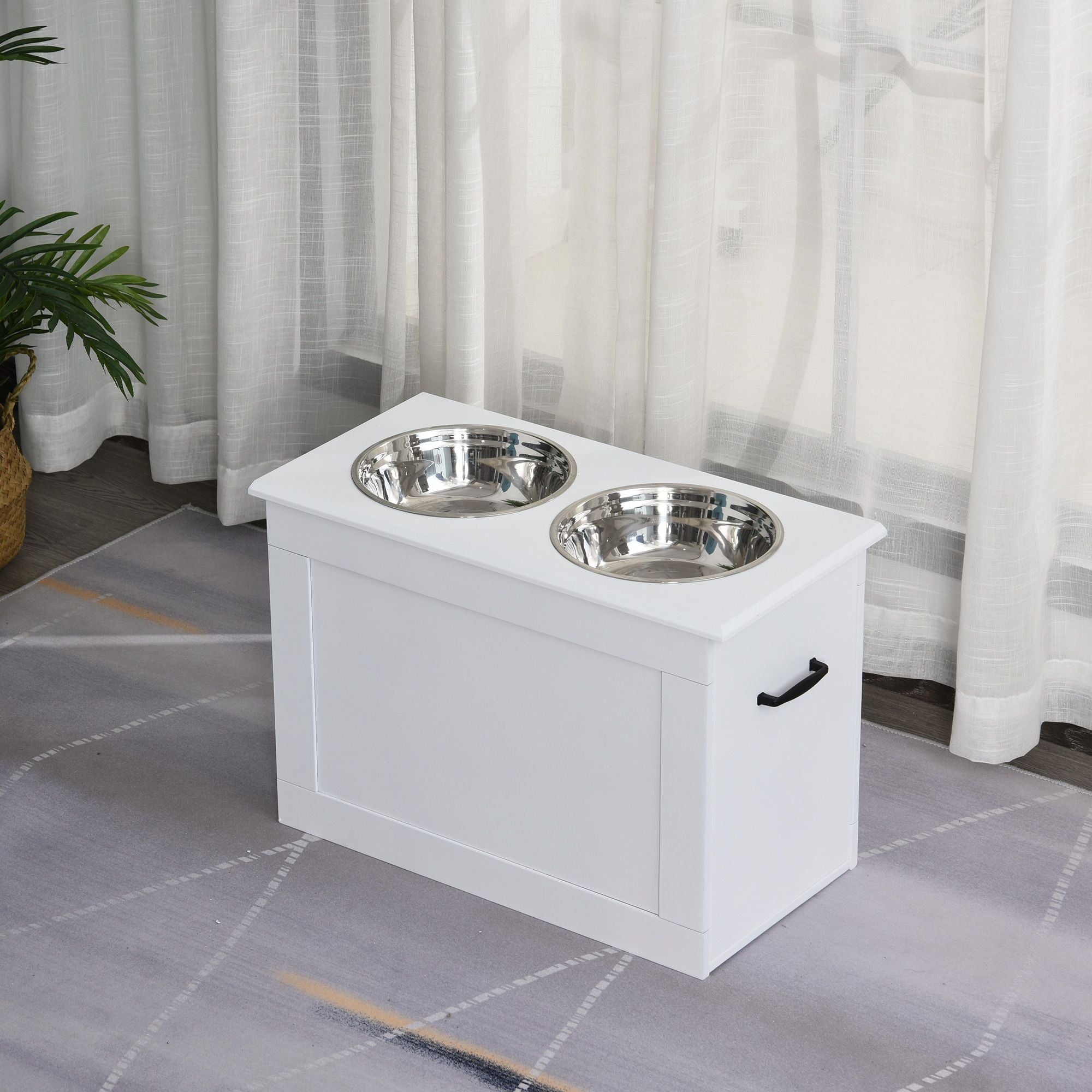 Elevate Your Big Pup's Mealtime with This Raised Dining Station