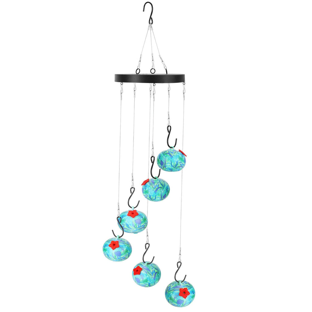 Hummingbird Feeder with Multiple Feeding Spots & Decorative Design