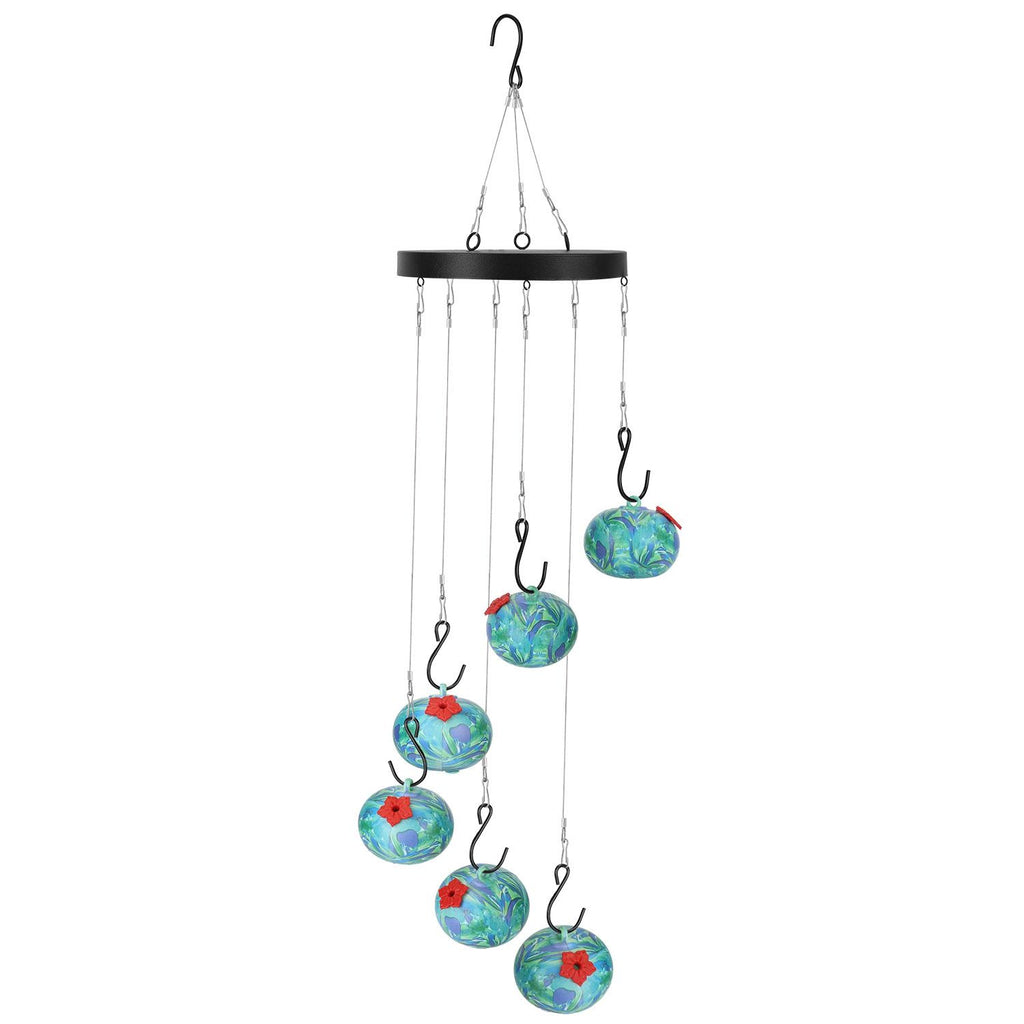 Hummingbird Feeder with Multiple Feeding Spots & Decorative Design