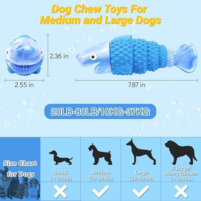 WinTour Tough Dog Toys for Aggressive Chewers Dog