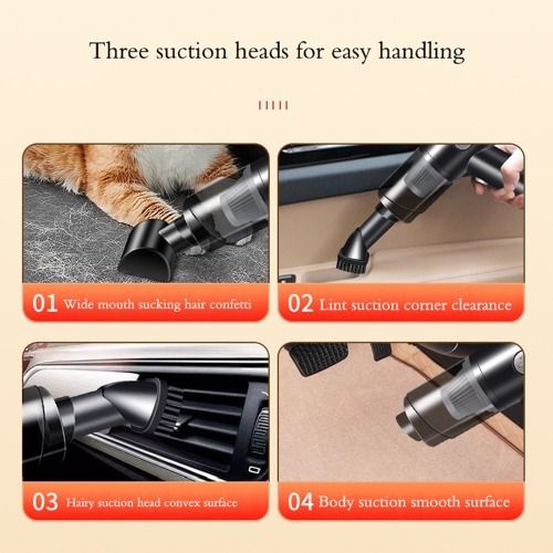 Powerful Wireless Car Vacuum for Pet Hair and Debris