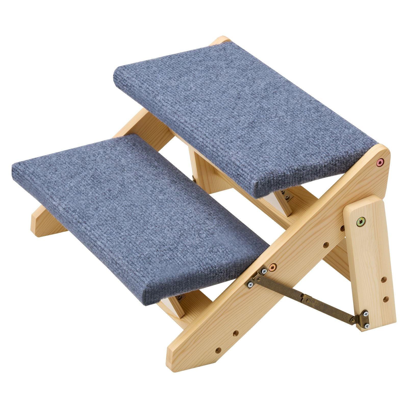 Sturdy 2-Step Pet Stairs for Bed & Sofa, Supports