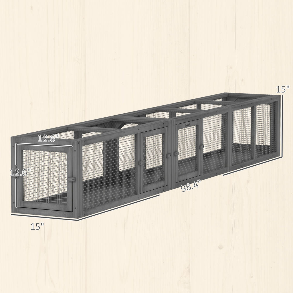 PawHut furniture-style Cat Tunnel – Flexible Outdoor Play with 8 Doors