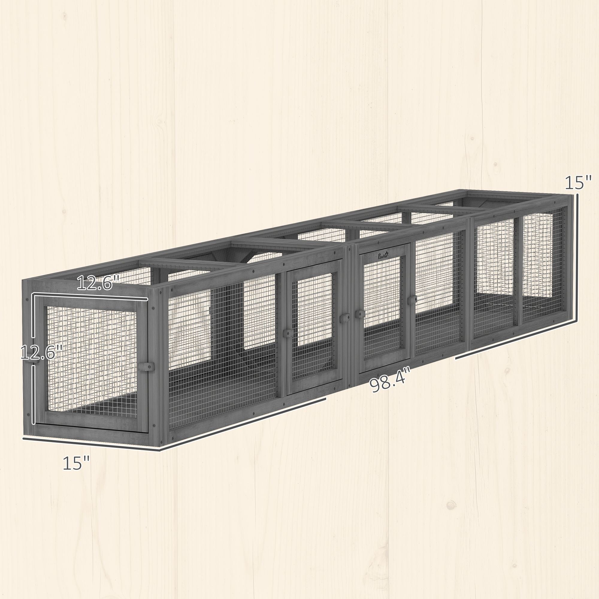 PawHut furniture-style Cat Tunnel – Flexible Outdoor Play with 8 Doors