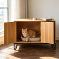 Wooden Cat Box Cabinet