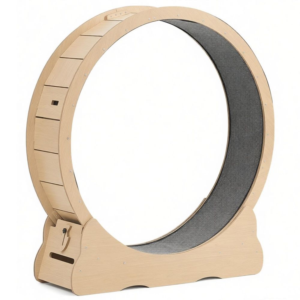furniture-style Cat Exercise Wheel – Spacious, Quiet & Safe for Large Cats