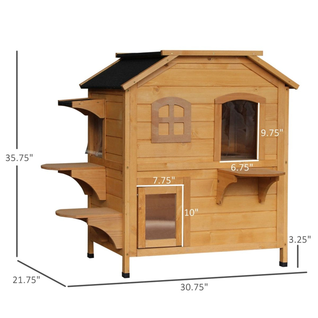 furniture-style Cat House with Multiple Playful Entrances and everyday water-ready Design