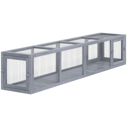 furniture-style Cat Run with Weather Protection for Indoor-Outdoor Connection