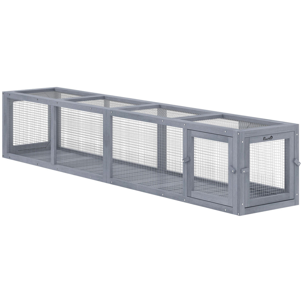 furniture-style Cat Run with Weather Protection for Indoor-Outdoor Connection