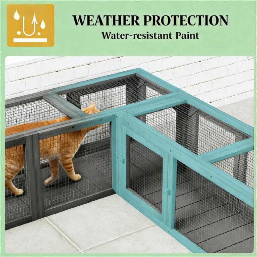 furniture-style Cat Tunnel with Eight Doors – Flexible, Combinable Design