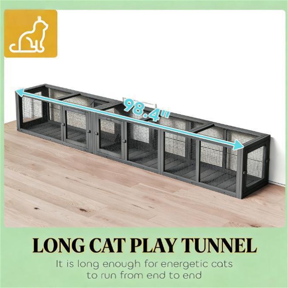 furniture-style Cat Tunnel with Eight Doors – Flexible, Combinable Design