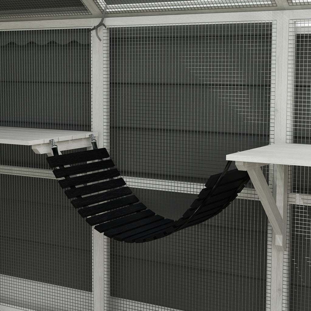 Spacious furniture-style Catio with water-ready Cover – Perfect for 3-6 Cats