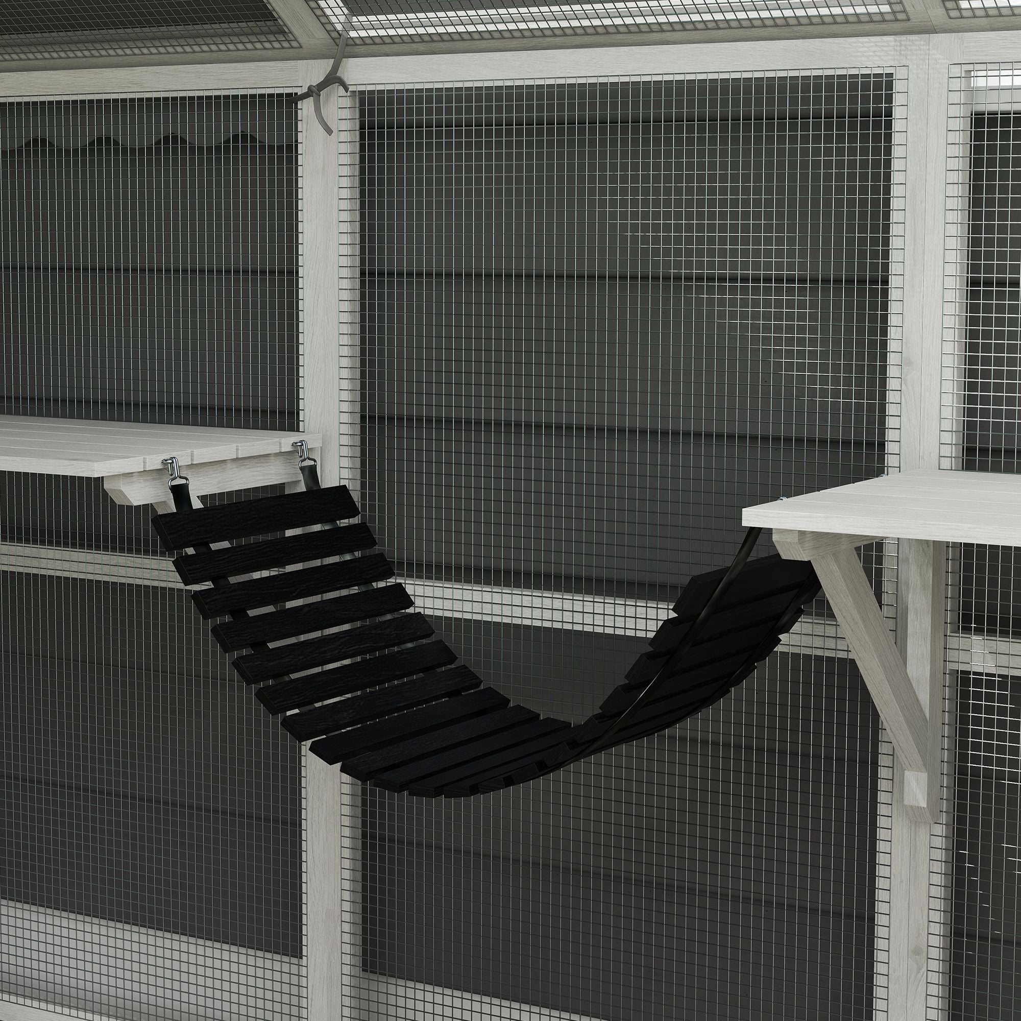 Spacious furniture-style Catio with water-ready Cover – Perfect for 3-6 Cats
