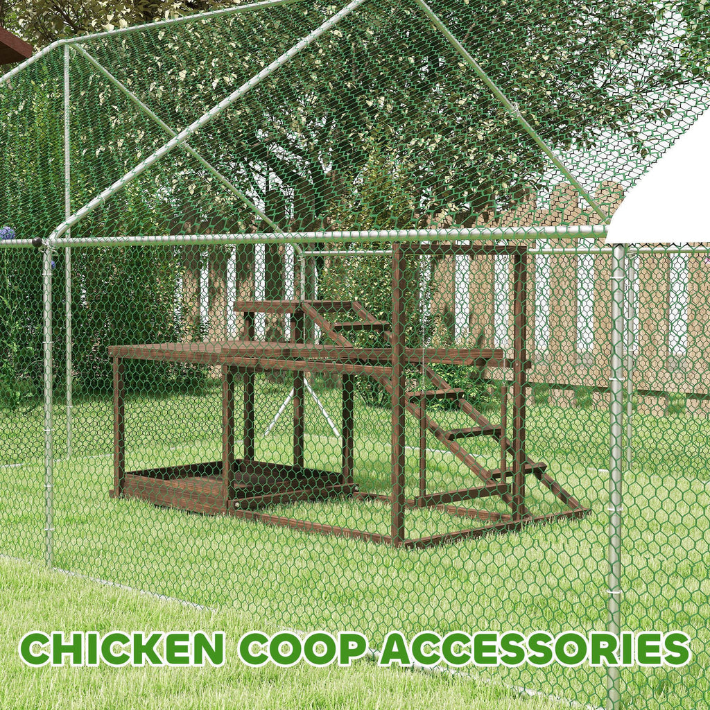 Give Your Flock a Fun & Active Playground with This Wooden Chicken Activity Set