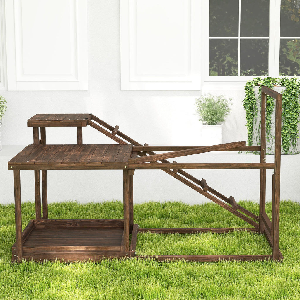 Give Your Flock a Fun & Active Playground with This Wooden Chicken Activity Set
