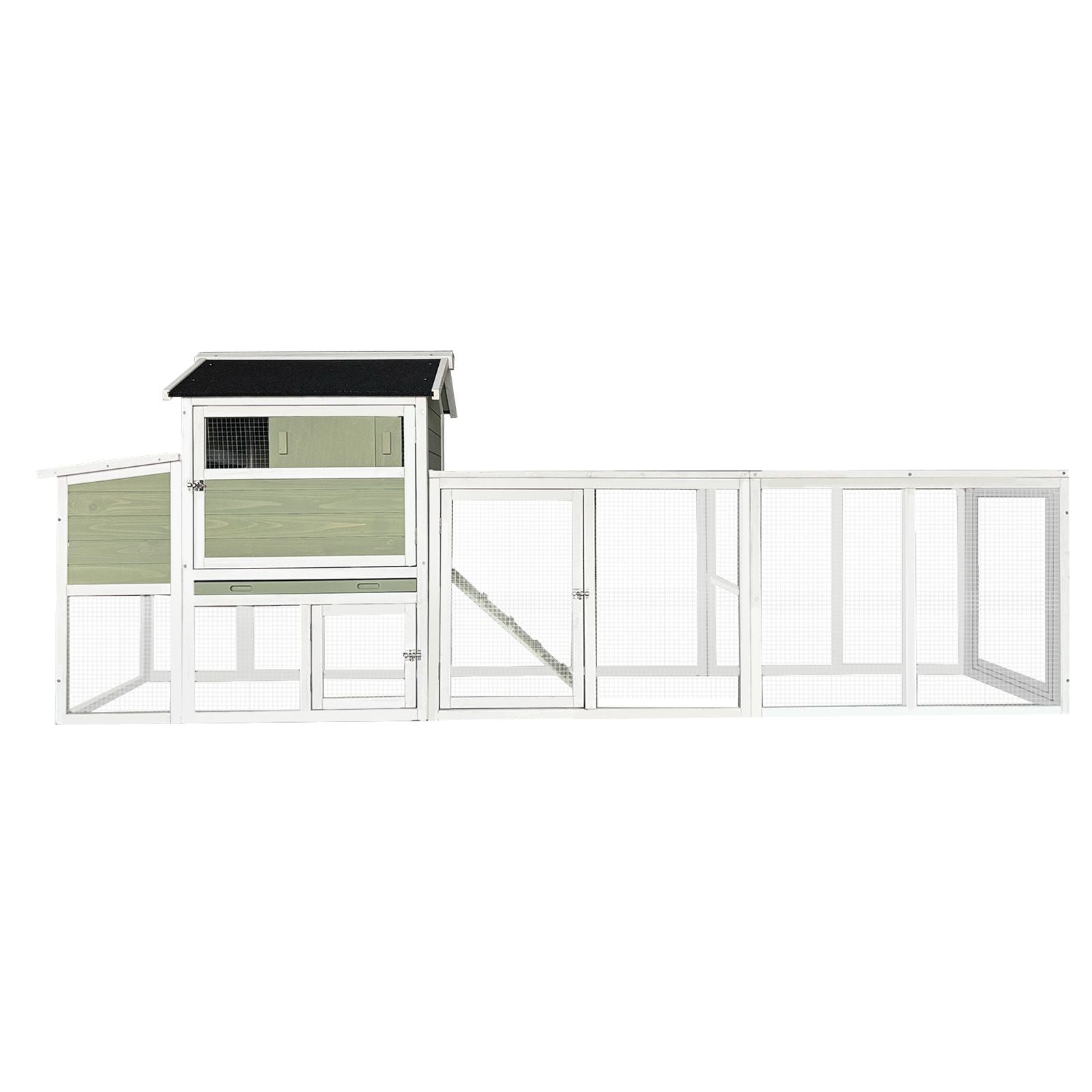Large furniture-style Chicken Coop with Anti-UV Roof and Sliding Door