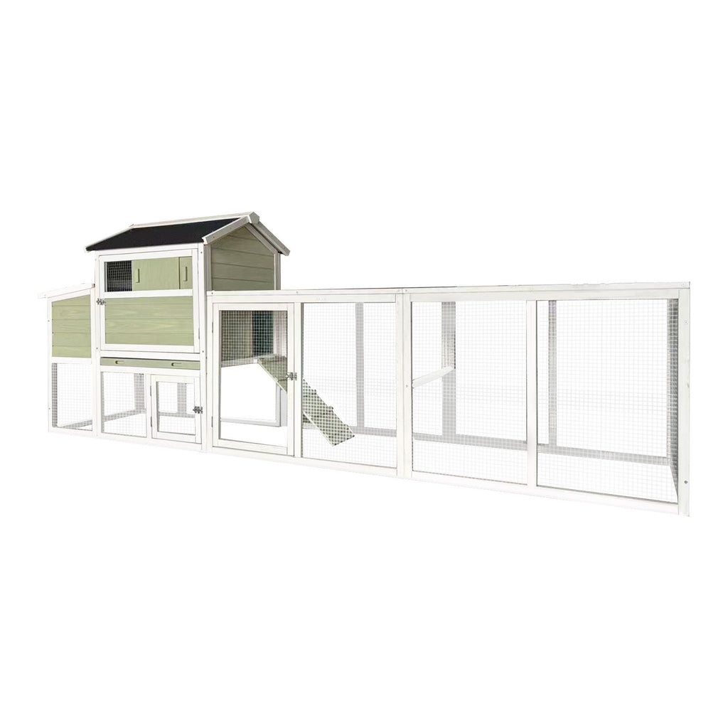 Large furniture-style Chicken Coop with Anti-UV Roof and Sliding Door