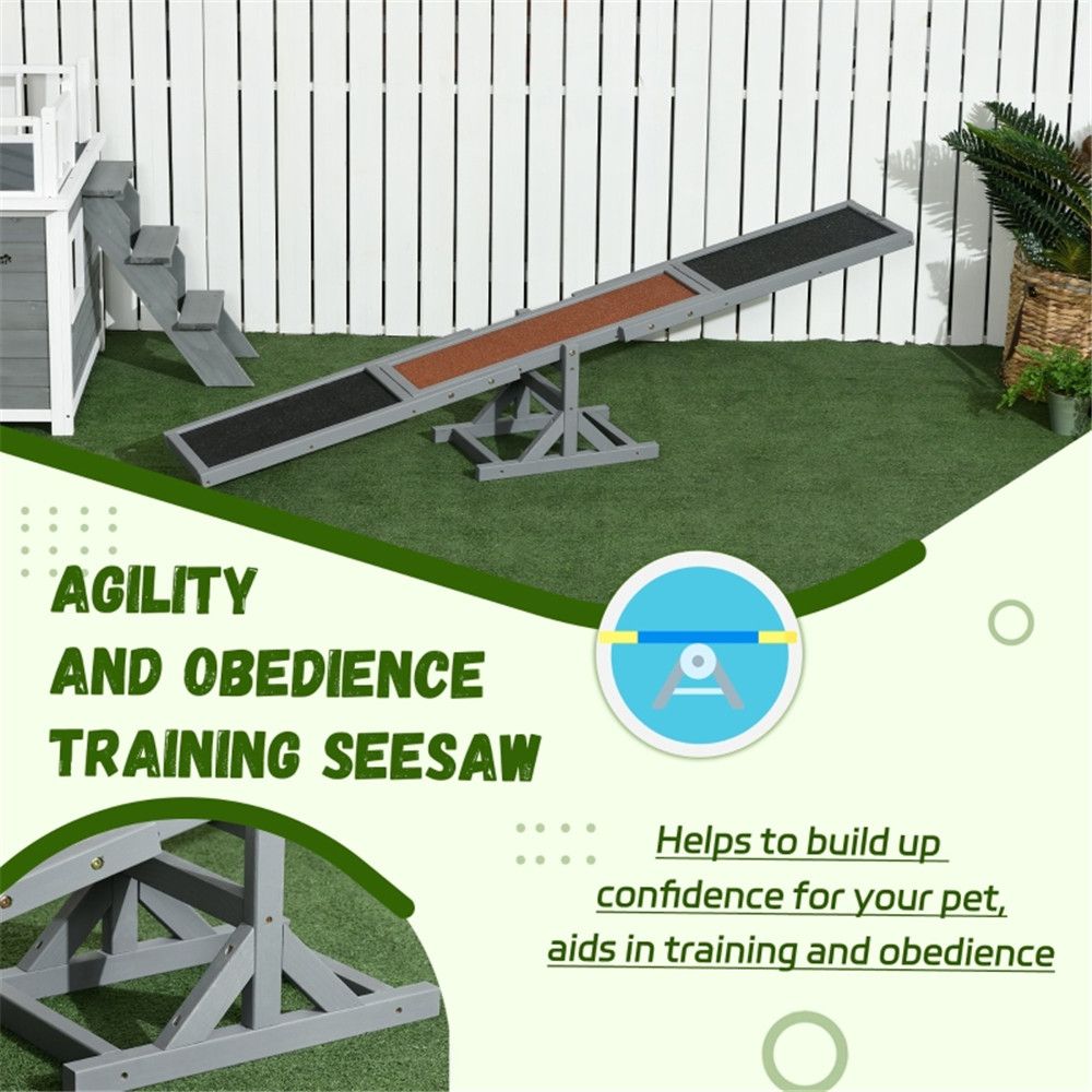 Boost Your Dog's Agility with This Fun Wooden Seesaw