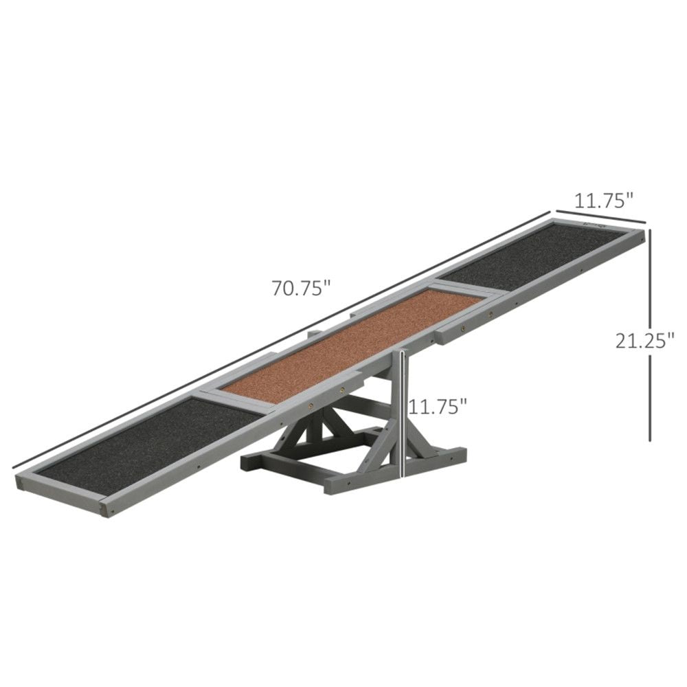 Boost Your Dog's Agility with This Fun Wooden Seesaw