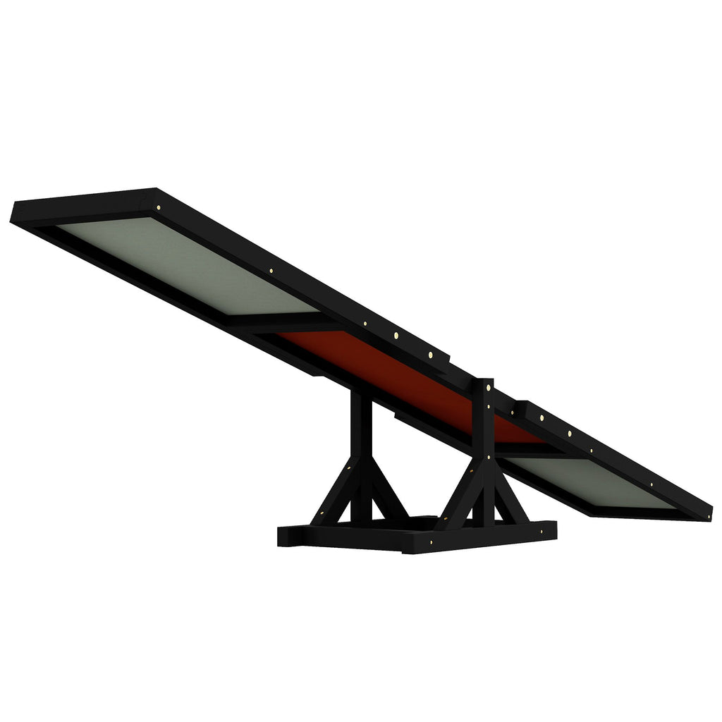 Wooden Dog Agility Seesaw for Training and Exercise, Black