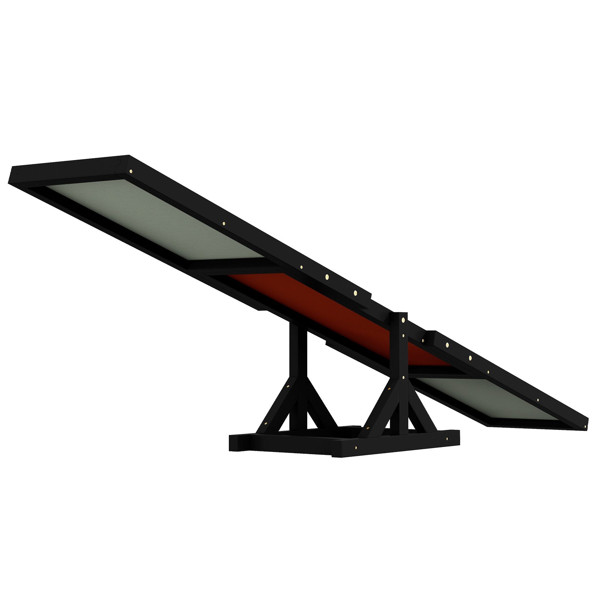 Wooden Dog Agility Seesaw for Training and Exercise, Black