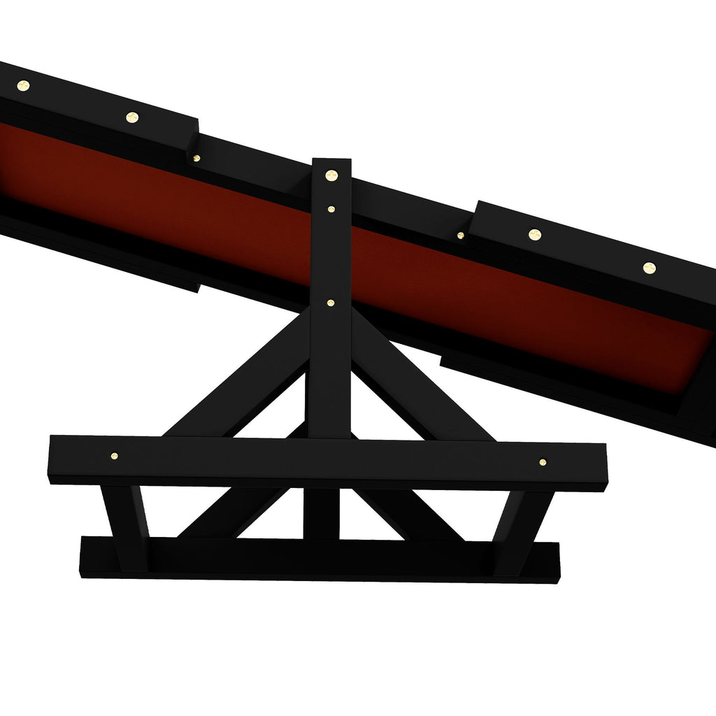 Wooden Dog Agility Seesaw for Training and Exercise, Black