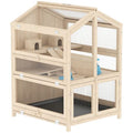 3-Tier furniture-style Hamster Cage with Pull-Out Tray and Openable Top