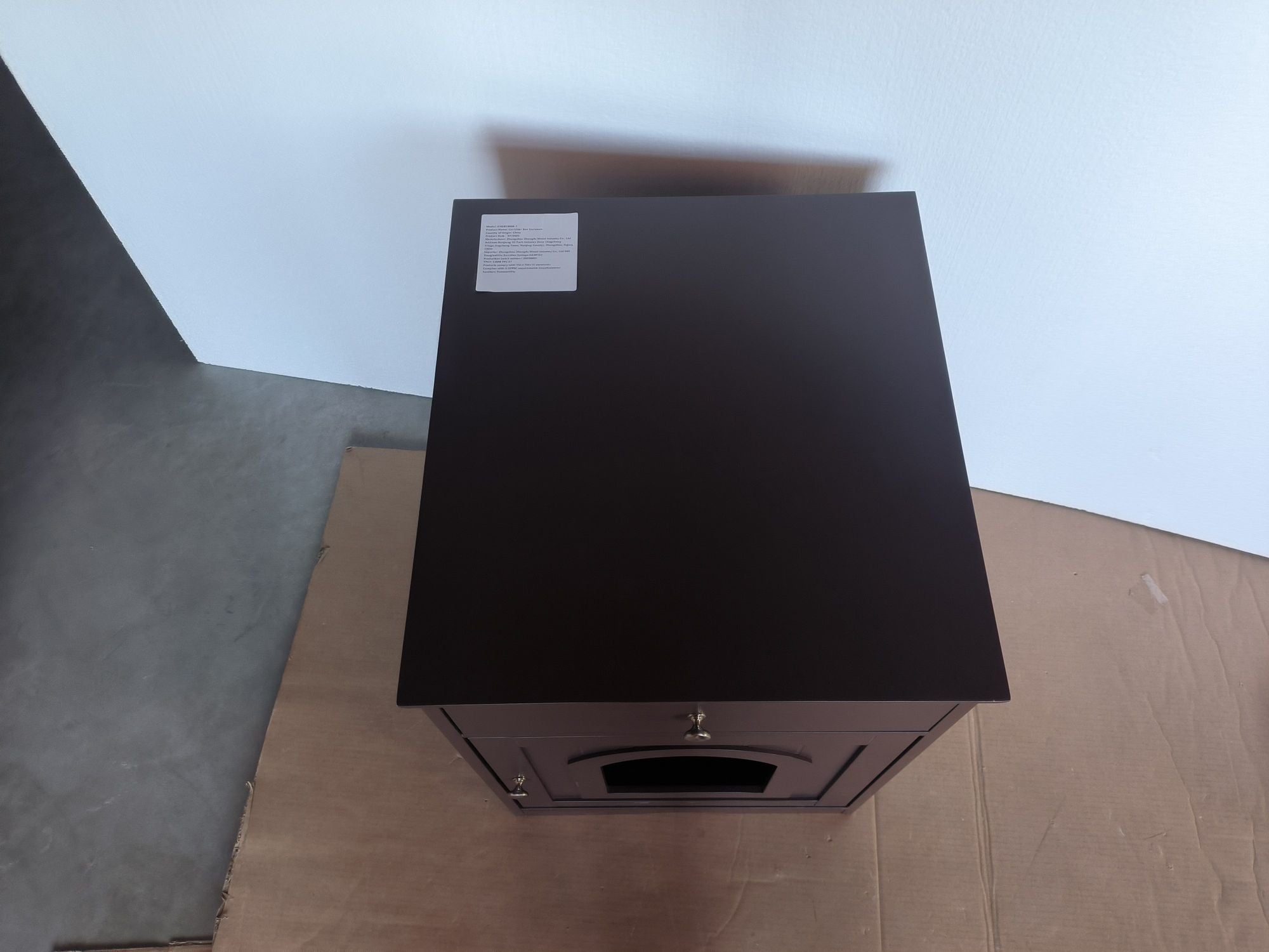 Hide Litter Box in Style with This Wooden Enclosure Nightstand