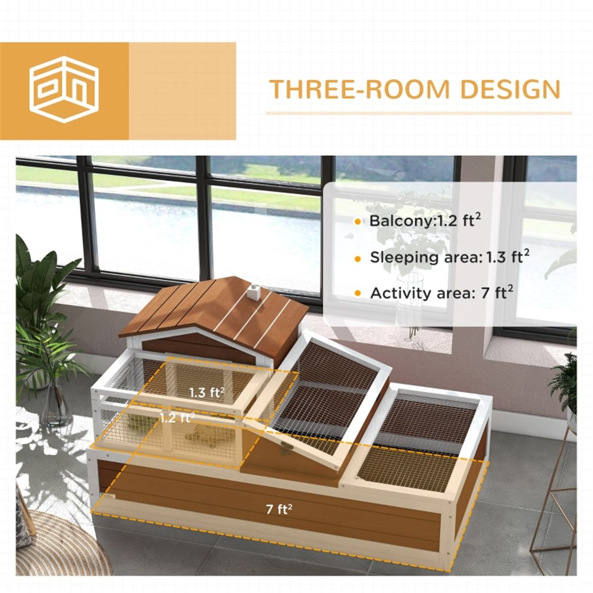 Extra Large Two-Story Tortoise Habitat with Mesh Top