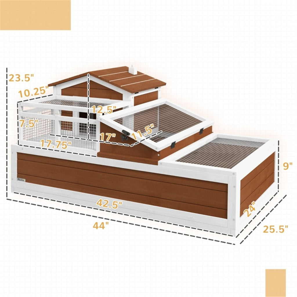 Extra Large Two-Story Tortoise Habitat with Mesh Top