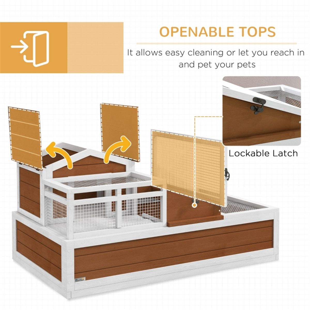 Extra Large Two-Story Tortoise Habitat with Mesh Top