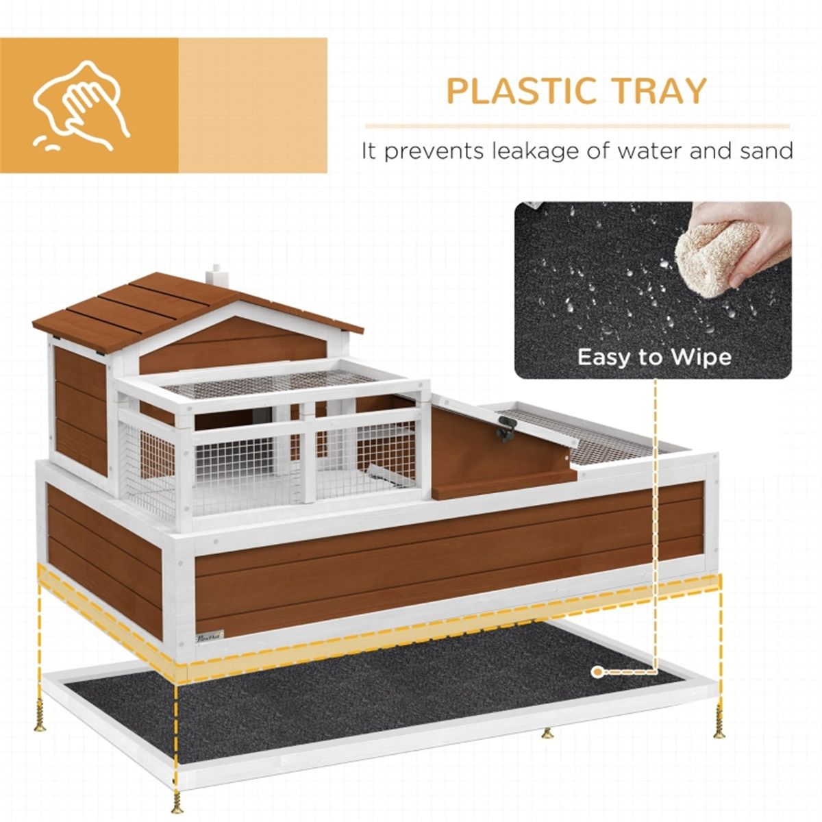 Extra Large Two-Story Tortoise Habitat with Mesh Top