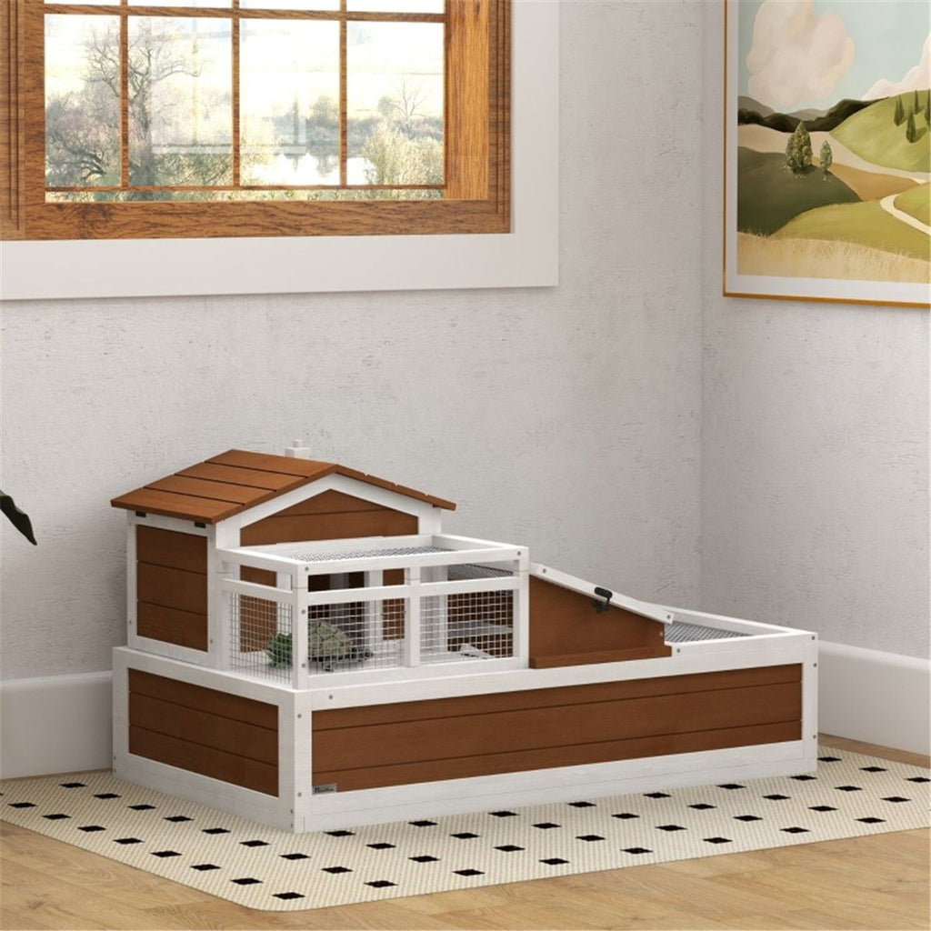 Extra Large Two-Story Tortoise Habitat with Mesh Top