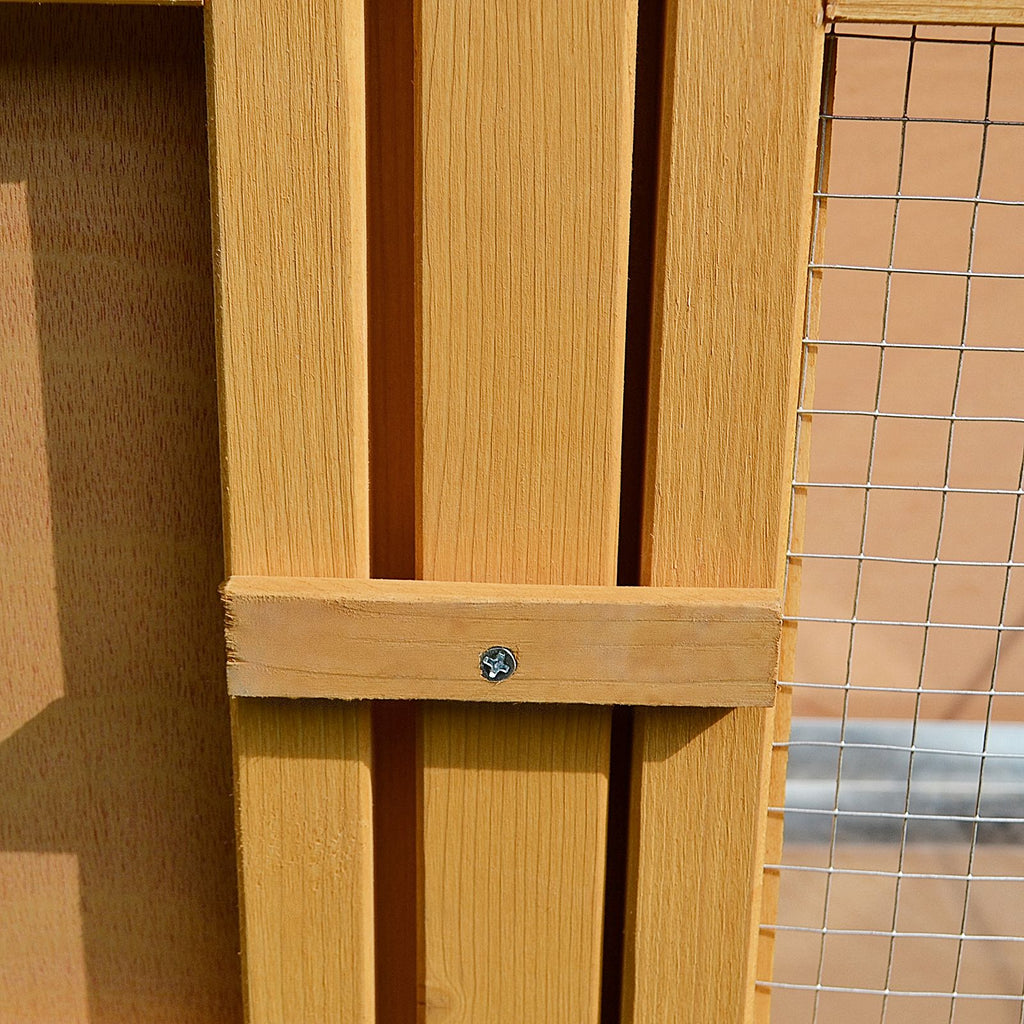 furniture-style Rabbit Hutch Bunny Cage Openable water-ready Roof No Leak Tray Sturdy Fir furniture-style Indoor Outdoor