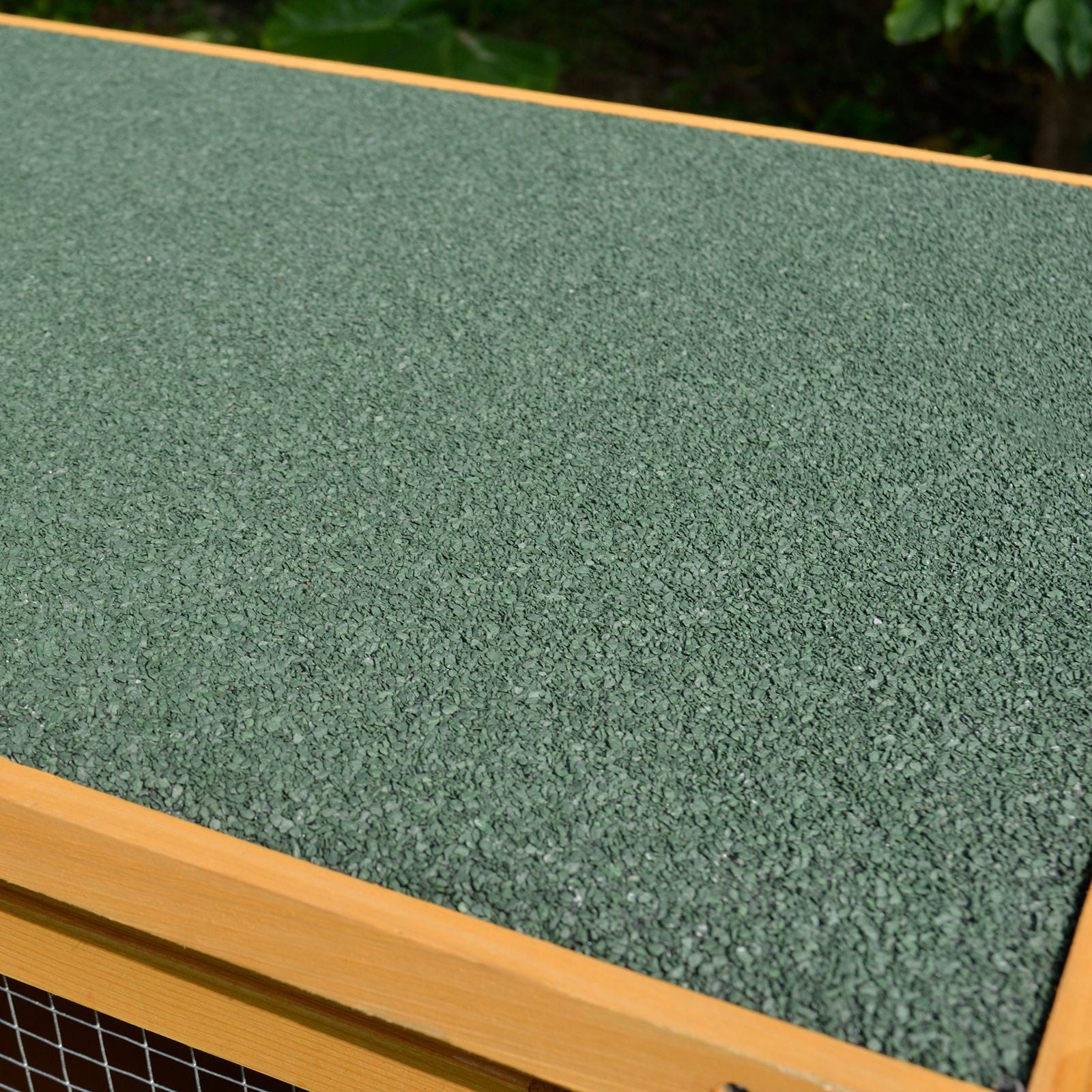 furniture-style Rabbit Hutch Bunny Cage Openable water-ready Roof No Leak Tray Sturdy Fir furniture-style Indoor Outdoor