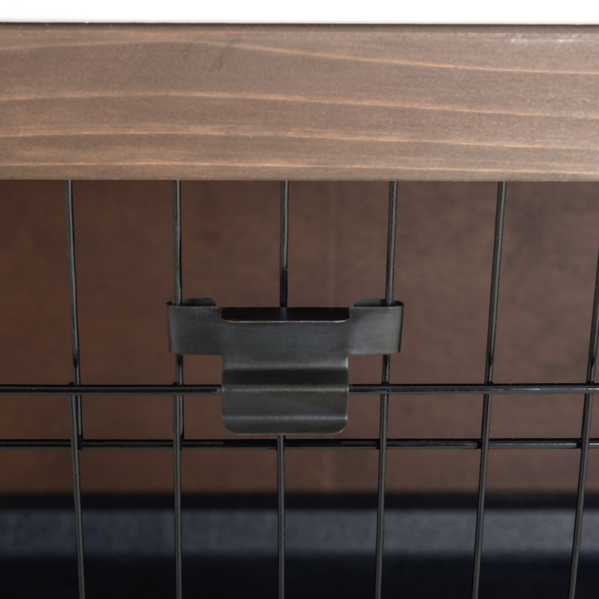 furniture-style Rabbit Hutch w/ Dividers Asphalt Roof for Small Animals & Outdoors, Brown