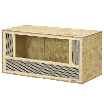 Ventilated Reptile Enclosure with Sliding Viewing Doors