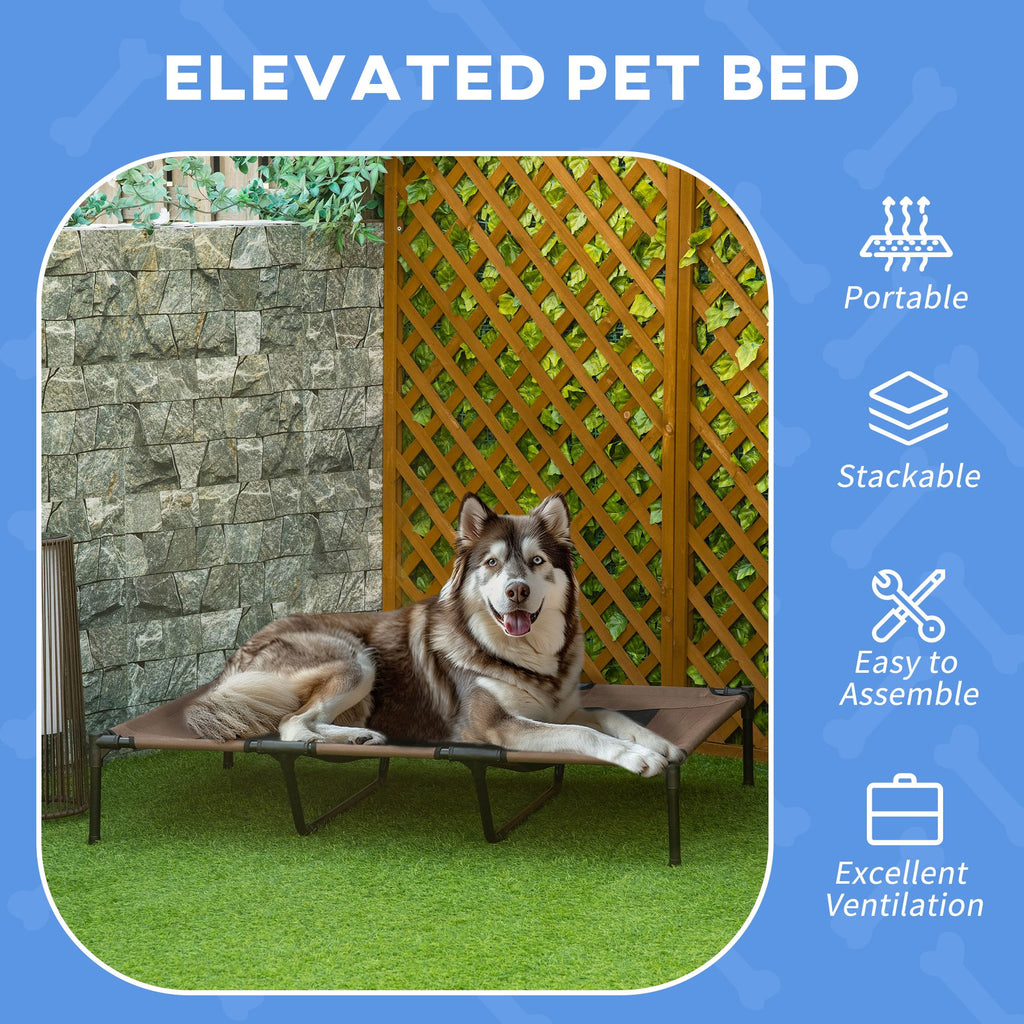 XL Elevated Dog Bed – Breathable Mesh, Portable, for Indoor & Outdoor