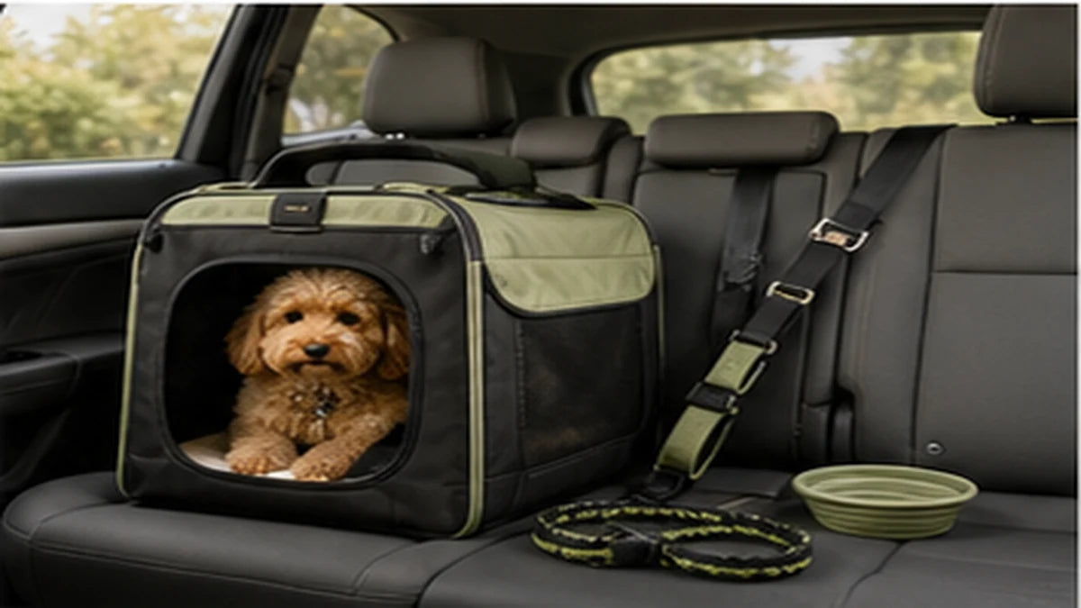 Dog travel and walking essentials