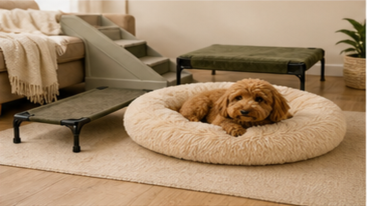 Dog beds and furniture category scene
